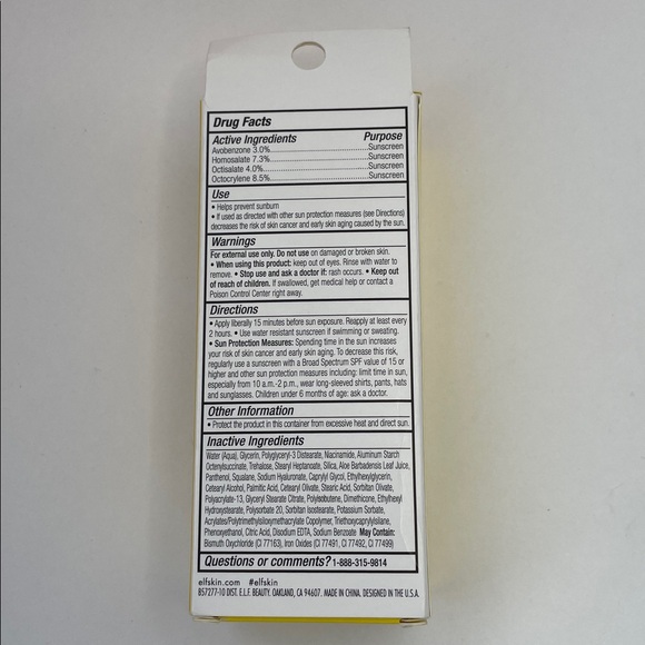 NIB e.l.f. Skin Whoa Glow SPF 30 Sunscreen - Picture 3 of 5